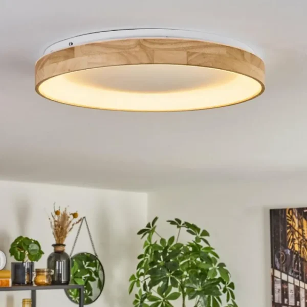 hofstein Lockeby Plafonnier LED Écru, Blanc, 1 lumière, Télécommandes* Lampes Modernes