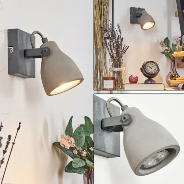 hofstein Lomma Applique murale, Spot mural Acier brossé, 1 lumière* Lampes Modernes