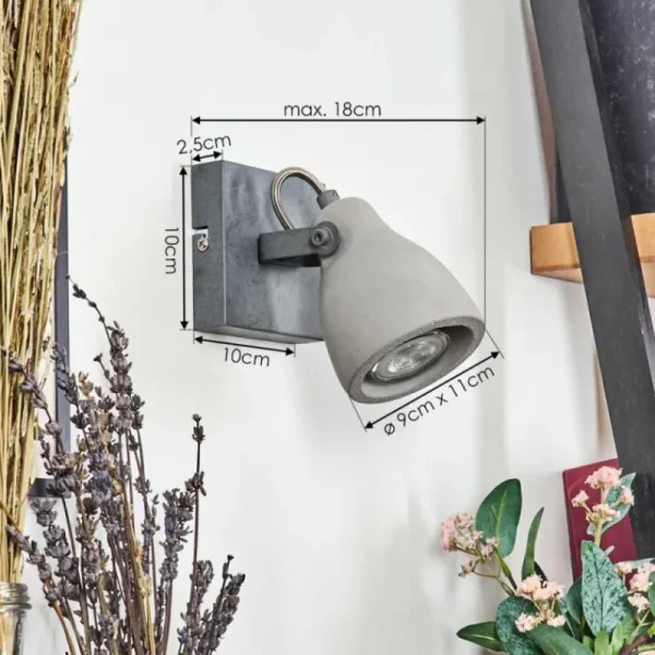 hofstein Lomma Applique murale, Spot mural Acier brossé, 1 lumière* Lampes Modernes