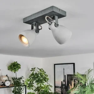 hofstein Lomma Plafonnier Acier brossé, 2 lumières* Lampes Modernes