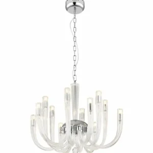 Luminaires Globo Lighting Lustre Globo AKKO Clair, 12 lumières* Lampes En Verre