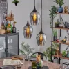 hofstein Lutarp Suspension, Suspension Noir, 3 lumières* Lampes Modernes