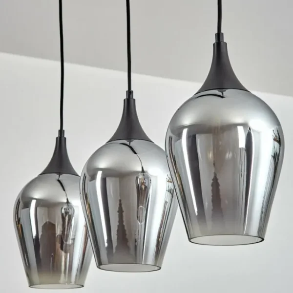hofstein Lutarp Suspension, Suspension Noir, 3 lumières* Lampes Modernes