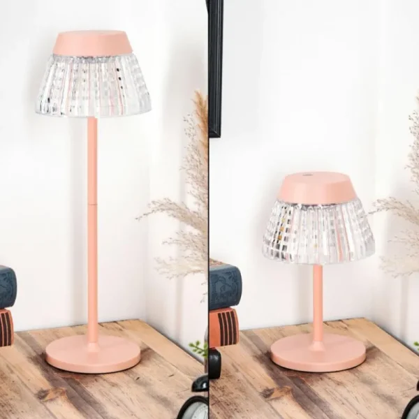hofstein Macos Lampe de bureau, Lampe à poser, Liseuse LED Rose, 1 lumière* Lampes Modernes