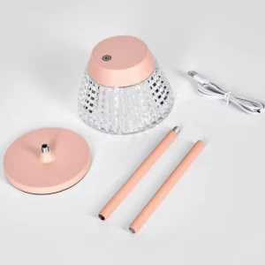 hofstein Macos Lampe de bureau, Lampe à poser, Liseuse LED Rose, 1 lumière* Lampes Modernes