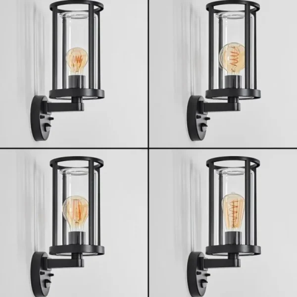 hofstein Martinha Lampe murale d´extérieur Noir, 1 lumière, Détecteur de mouvement* Lampes Modernes
