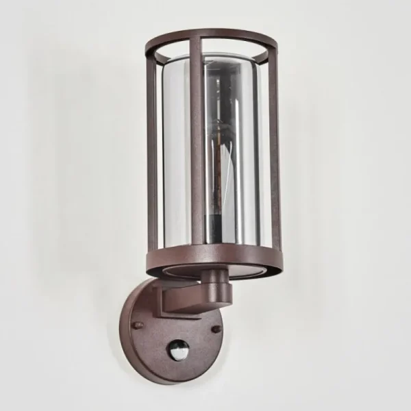hofstein Martinha Lampe murale d´extérieur Rouille, 1 lumière, Détecteur de mouvement* Lampes Modernes