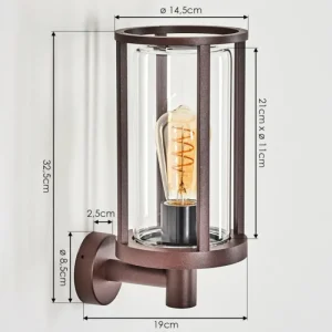 hofstein Martinha Lampe murale d´extérieur Rouille, 1 lumière* Lampes Modernes