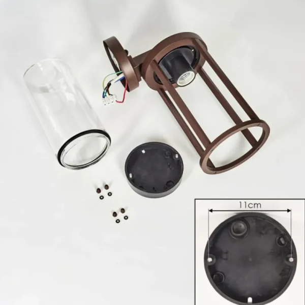 hofstein Martinha Lampe murale d´extérieur Rouille, 1 lumière, Détecteur de mouvement* Lampes Modernes