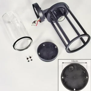 hofstein Martinha Lampe murale d´extérieur Noir, 1 lumière, Détecteur de mouvement* Lampes Modernes