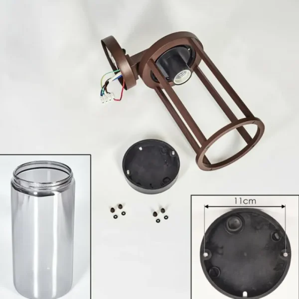 hofstein Martinha Lampe murale d´extérieur Rouille, 1 lumière, Détecteur de mouvement* Lampes Modernes