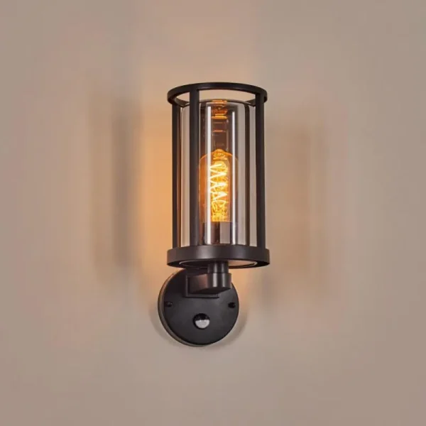 hofstein Martinha Lampe murale d´extérieur Noir, 1 lumière, Détecteur de mouvement* Lampes Modernes