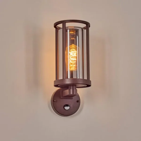 hofstein Martinha Lampe murale d´extérieur Rouille, 1 lumière, Détecteur de mouvement* Lampes Modernes