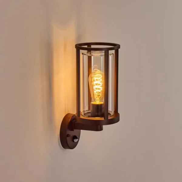 hofstein Martinha Lampe murale d´extérieur Rouille, 1 lumière, Détecteur de mouvement* Lampes Modernes