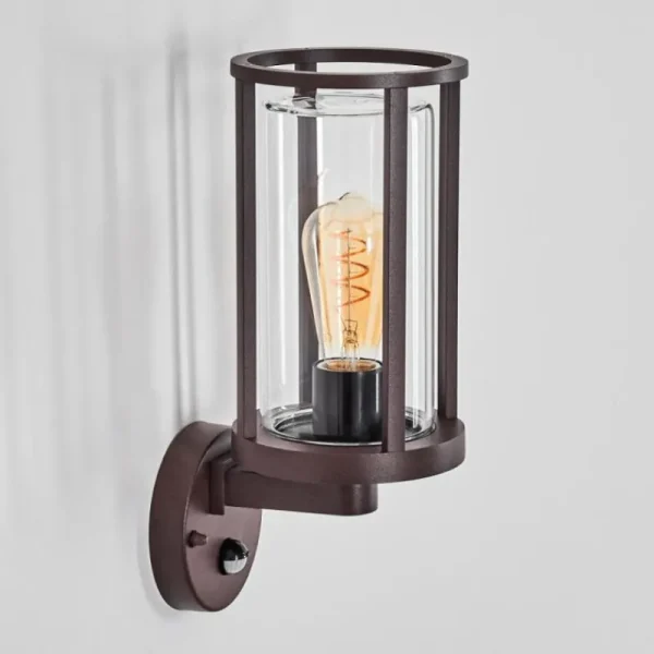 hofstein Martinha Lampe murale d´extérieur Rouille, 1 lumière, Détecteur de mouvement* Lampes Modernes