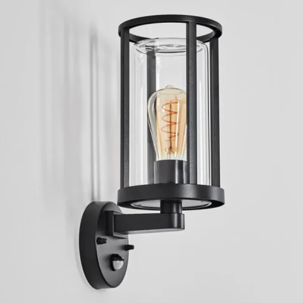 hofstein Martinha Lampe murale d´extérieur Noir, 1 lumière, Détecteur de mouvement* Lampes Modernes