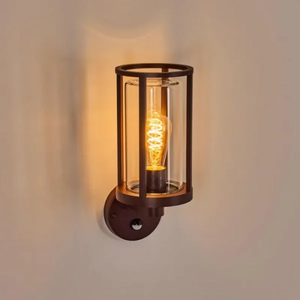 hofstein Martinha Lampe murale d´extérieur Rouille, 1 lumière, Détecteur de mouvement* Lampes Modernes