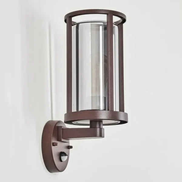 hofstein Martinha Lampe murale d´extérieur Rouille, 1 lumière, Détecteur de mouvement* Lampes Modernes