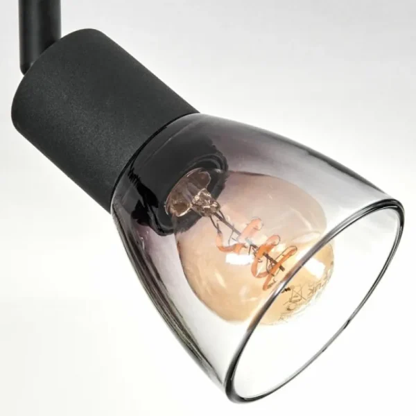 hofstein Medelim Plafonnier Clair, Fumé, 4 lumières* Lampes Modernes