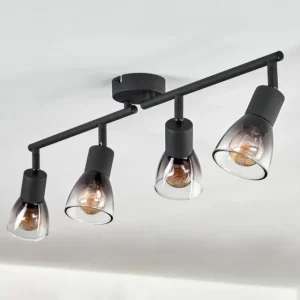 hofstein Medelim Plafonnier Clair, Fumé, 4 lumières* Lampes Modernes