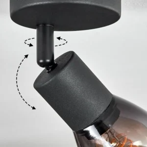 hofstein Medelim Plafonnier, Spot de plafond Noir, 1 lumière* Lampes Modernes