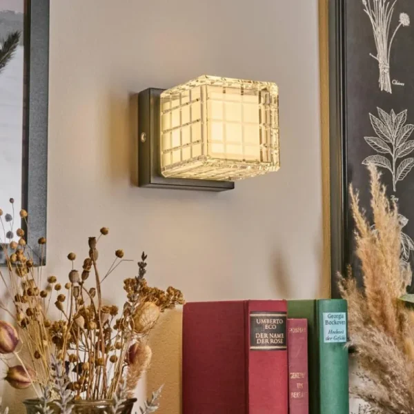 hofstein Medvik Applique murale LED Noir, 1 lumière* Lampes Modernes