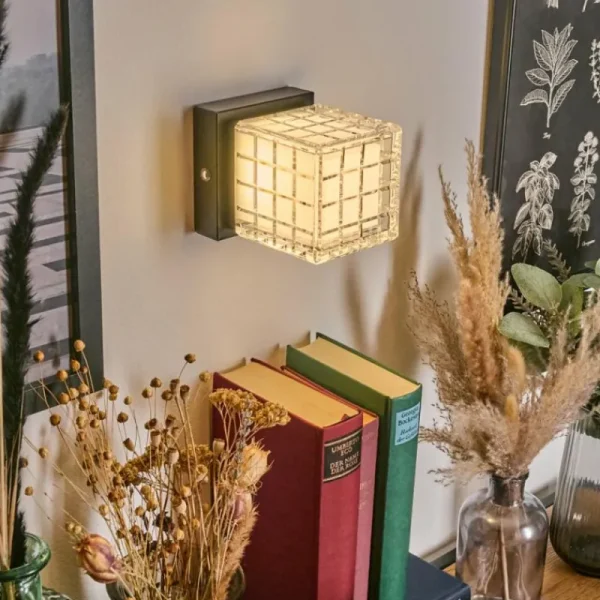 hofstein Medvik Applique murale LED Noir, 1 lumière* Lampes Modernes