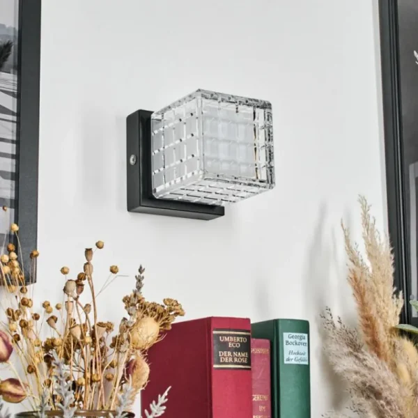 hofstein Medvik Applique murale LED Noir, 1 lumière* Lampes Modernes