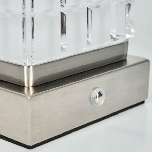 hofstein Medvik Lampe à poser LED Nickel mat, 1 lumière* Lampes Modernes