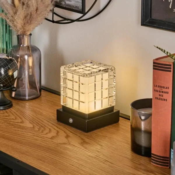 hofstein Medvik Lampe à poser LED Noir, 1 lumière* Lampes Modernes
