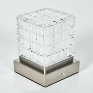hofstein Medvik Lampe à poser LED Nickel mat, 1 lumière* Lampes Modernes