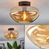 hofstein Mertola Plafonnier Ambre, 1 lumière* Lampes En Verre