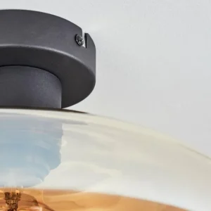 hofstein Mertola Plafonnier Ambre, 1 lumière* Lampes En Verre