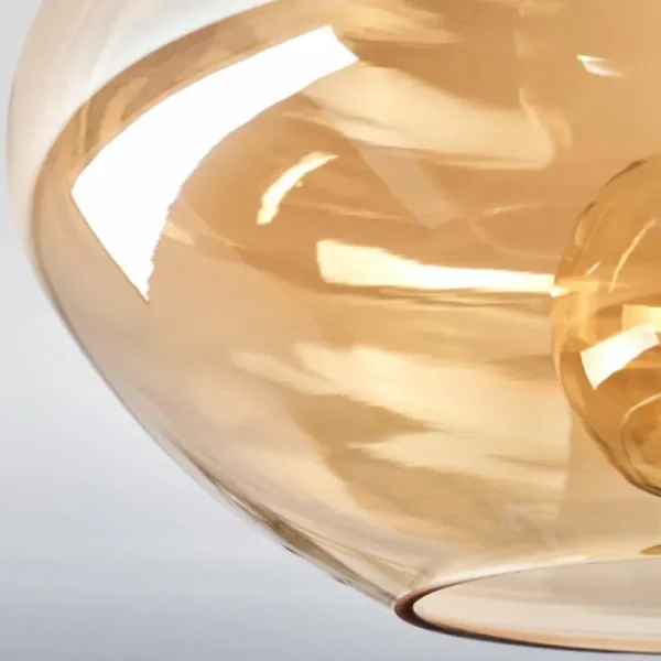 hofstein Mertola Plafonnier Ambre, 1 lumière* Lampes En Verre