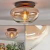 hofstein Mertola Plafonnier, Boule lumineuse Ambre, Clair, 1 lumière* Lampes En Verre
