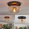 hofstein Mertola Plafonnier, Boule lumineuse Ambre, Clair, 1 lumière* Lampes En Verre