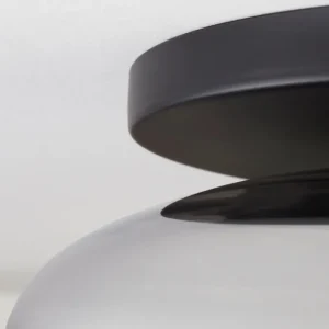 hofstein Mertola Plafonnier, Boule lumineuse Fumé, 1 lumière* Lampes Modernes