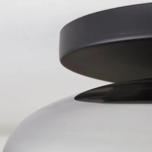 hofstein Mertola Plafonnier, Boule lumineuse Fumé, 1 lumière* Lampes Modernes