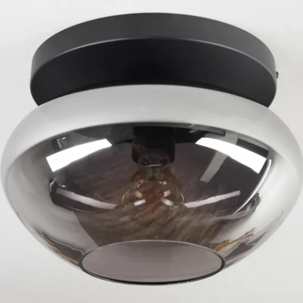 hofstein Mertola Plafonnier, Boule lumineuse Fumé, 1 lumière* Lampes Modernes