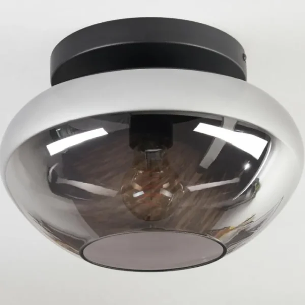 hofstein Mertola Plafonnier, Boule lumineuse Fumé, 1 lumière* Lampes Modernes