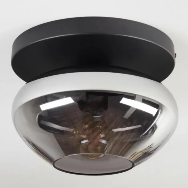 hofstein Mertola Plafonnier, Boule lumineuse Fumé, 1 lumière* Lampes Modernes