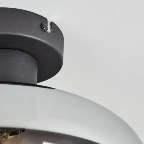 hofstein Mertola Plafonnier Clair, Fumé, 1 lumière* Lampes Modernes