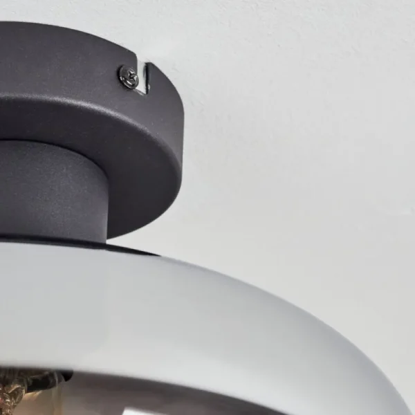 hofstein Mertola Plafonnier Clair, Fumé, 1 lumière* Lampes Modernes