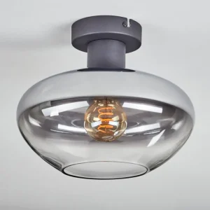 hofstein Mertola Plafonnier Clair, Fumé, 1 lumière* Lampes Modernes