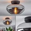 hofstein Mertola Plafonnier Fumé, 1 lumière* Lampes Modernes