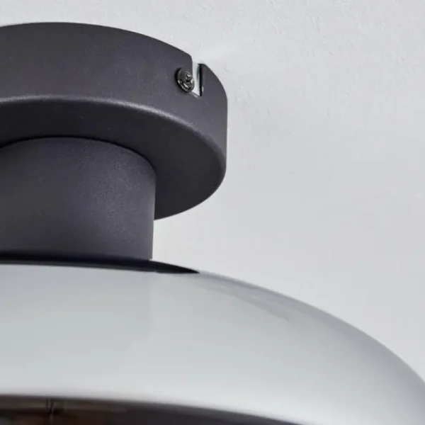 hofstein Mertola Plafonnier Fumé, 1 lumière* Lampes Modernes