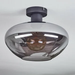 hofstein Mertola Plafonnier Fumé, 1 lumière* Lampes Modernes