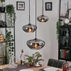 hofstein Mertola Suspension, Boule lumineuse Noir, 3 lumières* Lampes Modernes