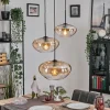 hofstein Mertola Suspension, Boule lumineuse Noir, 3 lumières* Lampes En Verre