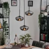 hofstein Mertola Suspension, Boule lumineuse Noir, 3 lumières* Lampes Modernes